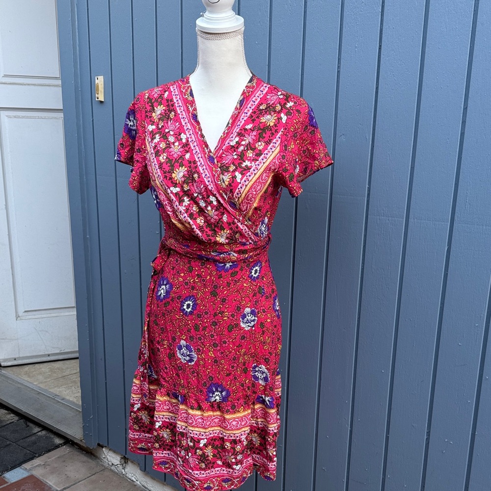 Floral Pink Mini Dress